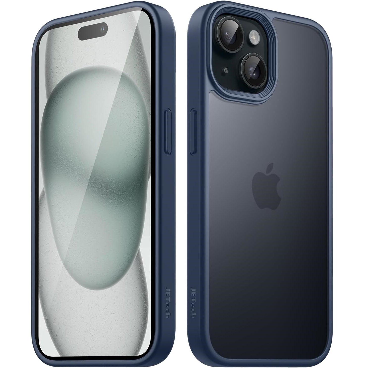 JETech Matte Shockproof Frosted Case - For iPhone 15 - mosaccessories